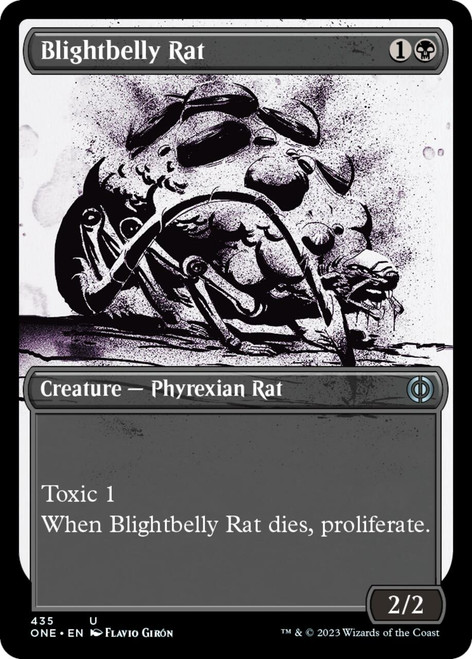 Blightbelly Rat (Borderless Ichor Compleat foil) | Phyrexia: All Will Be One