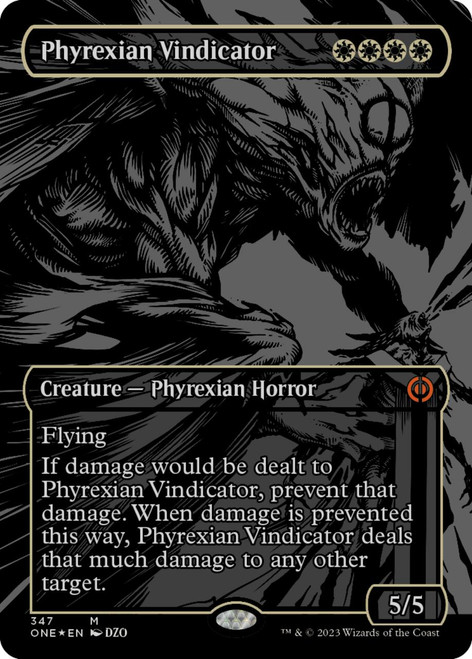 Phyrexian Vindicator (Oil Slick Raised foil) | Phyrexia: All Will Be One