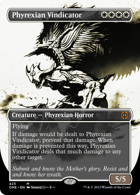 Phyrexian Vindicator (Borderless Ichor Compleat foil)