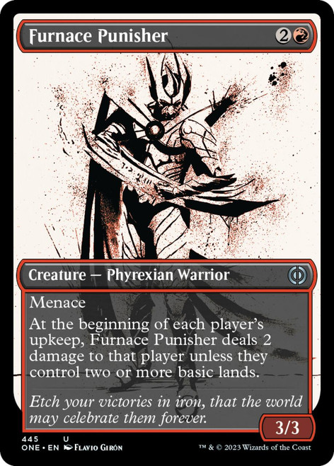 Furnace Punisher (Borderless Ichor Compleat foil) | Phyrexia: All Will Be One