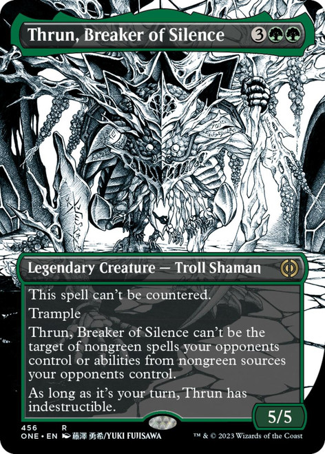 Thrun, Breaker of Silence (Borderless Manga Compleat foil) | Phyrexia: All Will Be One