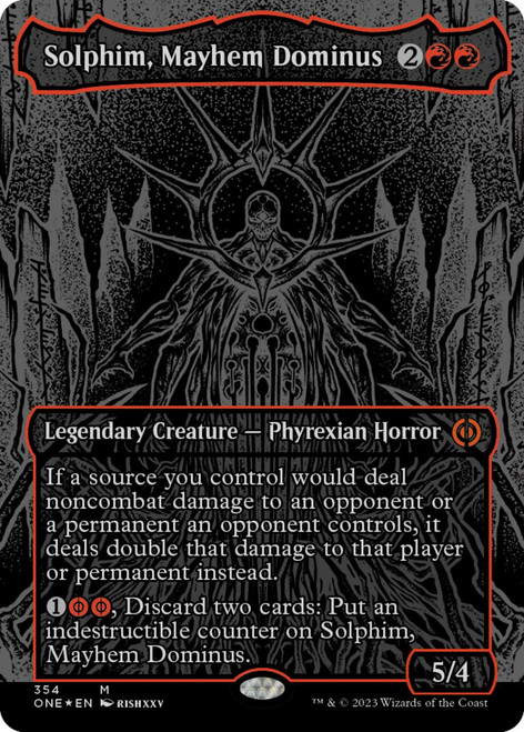 Solphim, Mayhem Dominus (Oil Slick Raised foil) | Phyrexia: All Will Be One