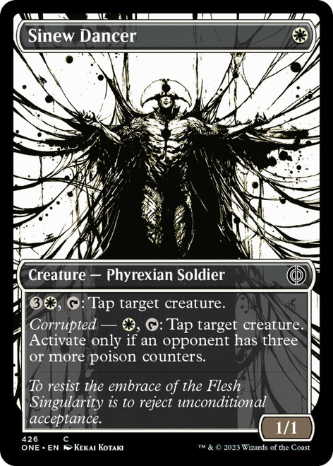Sinew Dancer (Borderless Ichor Compleat foil) | Phyrexia: All Will Be One