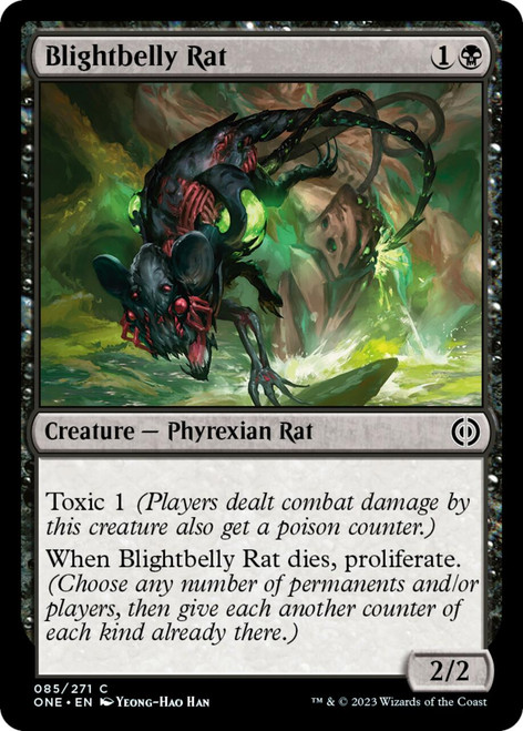 Blightbelly Rat (foil) | Phyrexia: All Will Be One