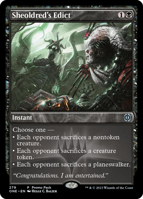 Sheoldred's Edict (Promo Pack foil)