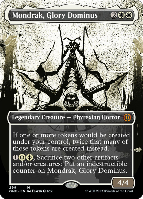 Mondrak, Glory Dominus (Borderless Ichor foil) | Phyrexia: All Will Be One