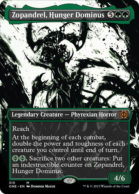 Zopandrel, Hunger Dominus (Borderless Ichor foil) | Phyrexia: All Will Be One