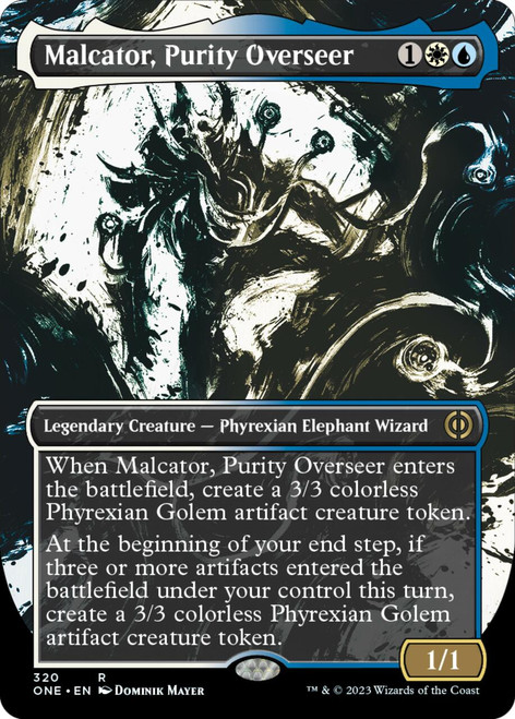 Malcator, Purity Overseer (Borderless Ichor foil) | Phyrexia: All Will Be One