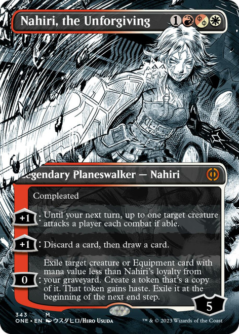 Nahiri, the Unforgiving (Borderless Manga foil) | Phyrexia: All Will Be One