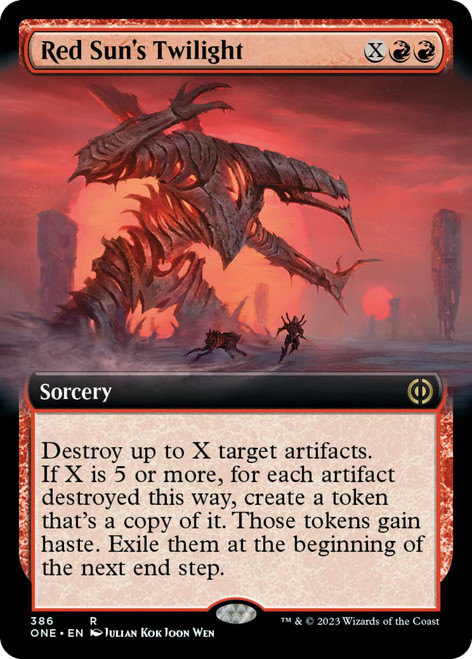 Red Sun's Twilight (Extended Art foil) | Phyrexia: All Will Be One