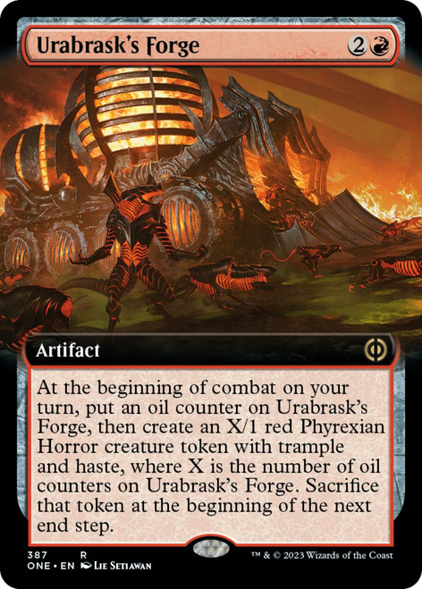 Urabrask's Forge (Extended Art foil) | Phyrexia: All Will Be One