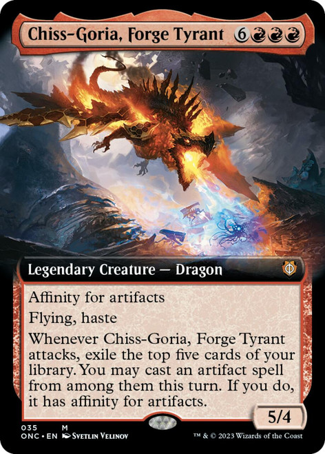 Chiss-Goria, Forge Tyrant (Extended Art) | Phyrexia: All Will Be One Commander