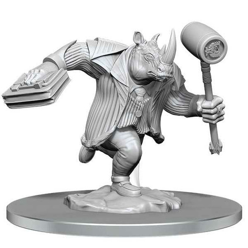 Magic: The Gathering Unpainted Miniatures - Freelance Muscle and Rhox Pummeler (90564)