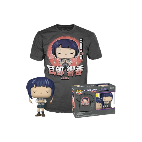 POP! & Tee: My Hero Academia - Kyoka Jiro with Microphone & T-Shirt set