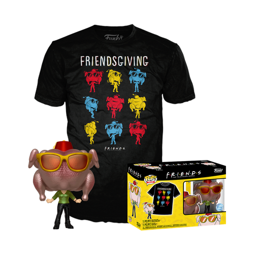 POP! & Tee: Friends - Monica (Turkey) (Metallic) - Friendsgiving T-Shirt set
