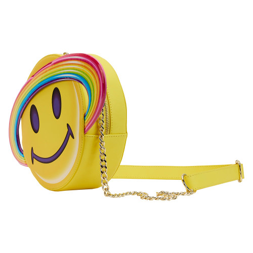 Lisa Frank: Yellow Rainbow Ring Saturn Crossbody Bag