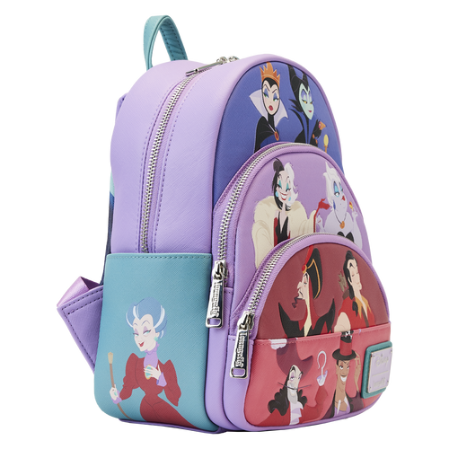 Disney: Villains Color Block Triple Pocket Mini Backpack