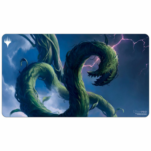 MTG Wilds of Eldraine Playmat featuring Restless Vinestalk
