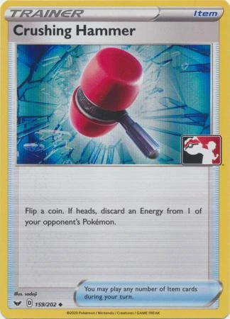 Sword & Shield (Base) 159/202 Crushing Hammer (Prize Pack League Promo Holo)