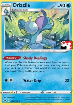 Sword & Shield (Base) 056/202 Drizzile (Prize Pack League Promo Non-Holo)