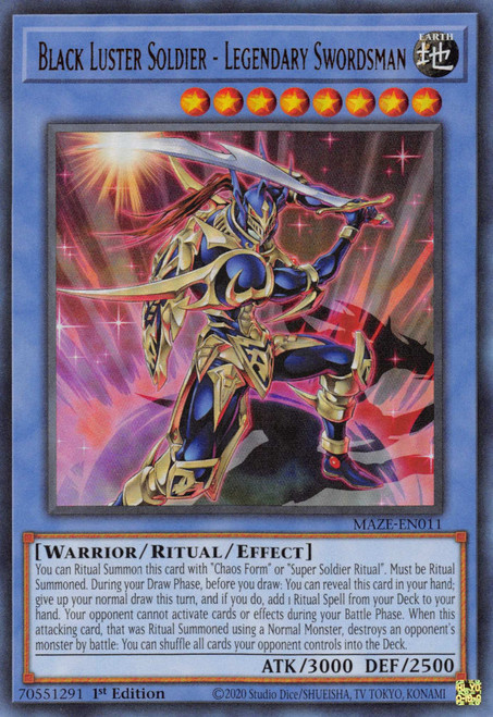 MAZE-EN011 Black Luster Soldier - Legendary Swordsman