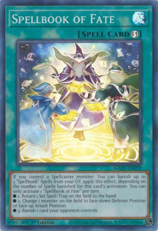 MAZE-EN059 Spellbook of Fate (Super Rare)