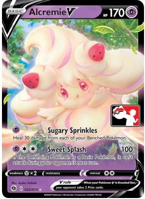 Champions Path 022/073 Alcremie V (Prize Pack League Promo)
