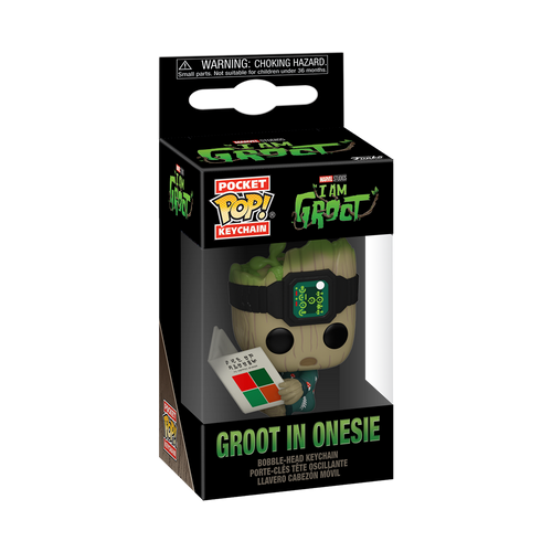 Pocket POP! Keychain: I Am Groot - Groot in Onesie with Book
