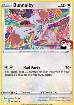 Darkness Ablaze 150/189 Bunnelby (Prize Pack League Promo Non-Holo)