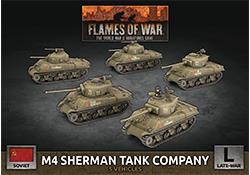 Flames of War - M4 Sherman Tank Company (x5 Plastic)