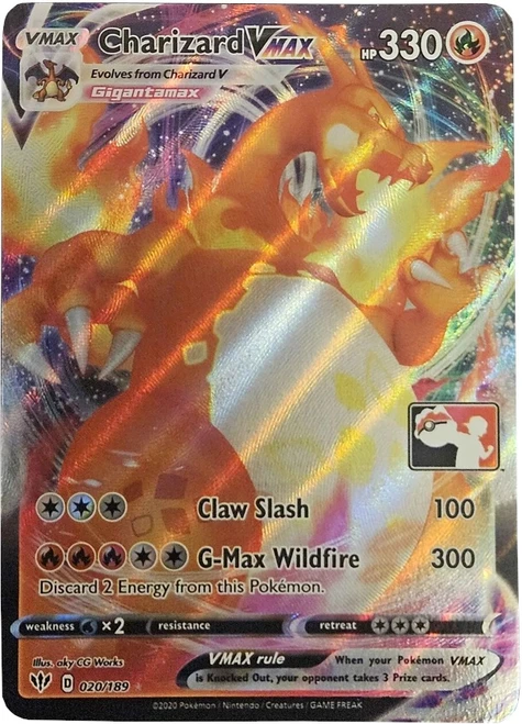 Darkness Ablaze 020/189 Charizard VMAX (Prize Pack League Promo)