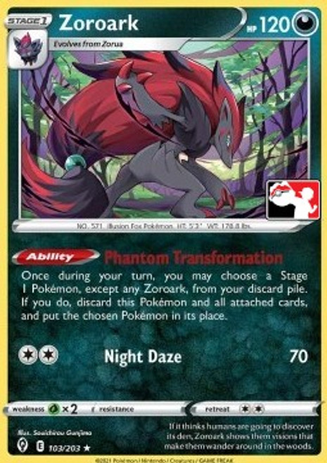 Evolving Skies 103/203 Zoroark (Prize Pack League Promo Non-Holo)