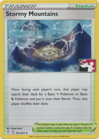 Evolving Skies 161/203 Stormy Mountains (Prize Pack League Promo Holo)