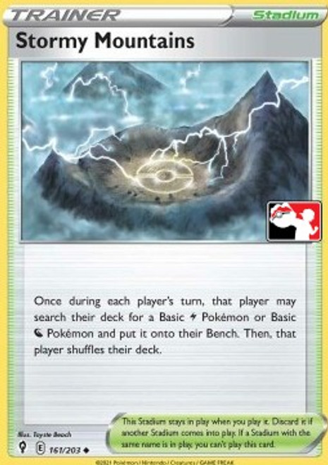 Evolving Skies 161/203 Stormy Mountains (Prize Pack League Promo Non-Holo)