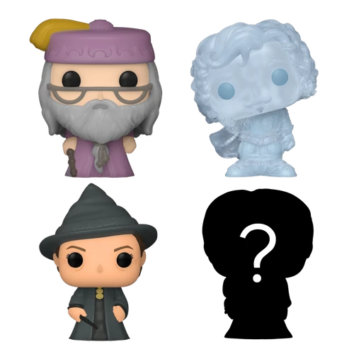 Bitty POP! Harry Potter: Albus Dumbledore, Nearly Headless Nick & Minerva McGonagall 4-Pack