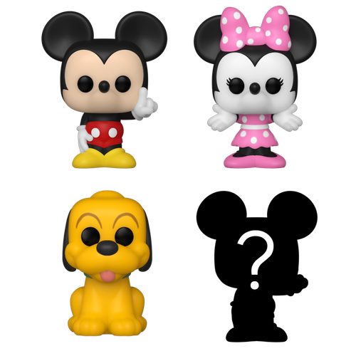 Bitty POP! Disney: Mickey Mouse, Minnie Mouse & Pluto 4-Pack