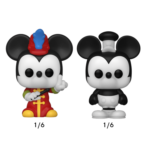 Bitty POP! Disney: Minnie Mouse (red dress), Daisy Duck & Donald Duck 4-Pack