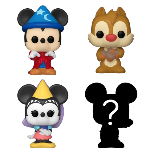 Bitty POP! Disney: Sorcerer Mickey, Dale & Princess Minnie 4-Pack
