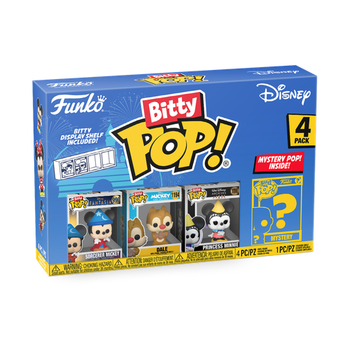 Bitty POP! Disney: Sorcerer Mickey, Dale & Princess Minnie 4-Pack