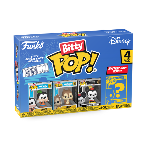 Bitty POP! Disney: Goofy, Chip & Minnie Mouse 4-Pack