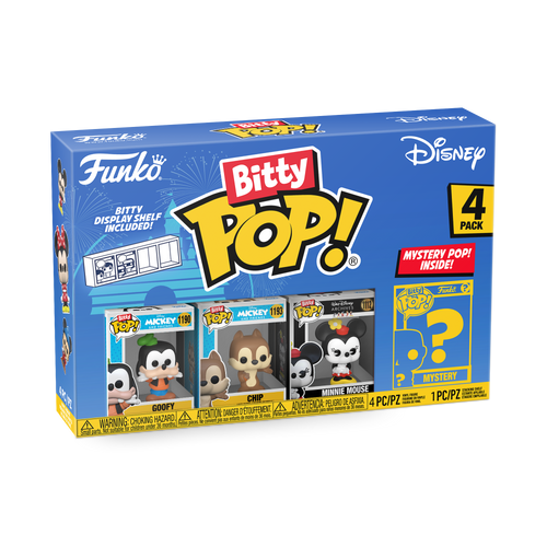 Bitty POP! Disney: Goofy, Chip & Minnie Mouse 4-Pack