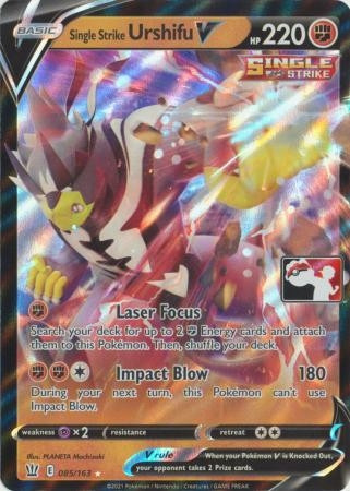 Battle Styles 085/163 Single Strike Urshifu V (Prize Pack League Promo)
