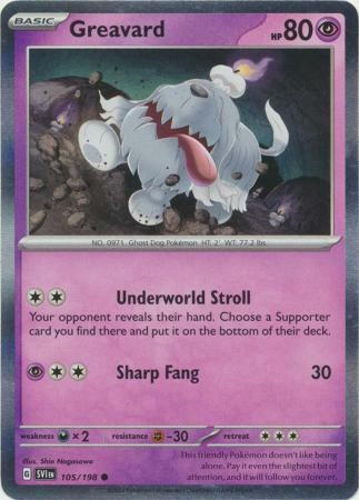 Scarlet & Violet (Base Set) 105/198 Greavard (Holo)