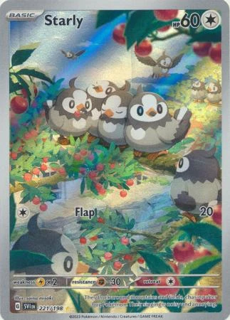 Scarlet & Violet (Base Set) 221/198 Starly (Illustration Rare)