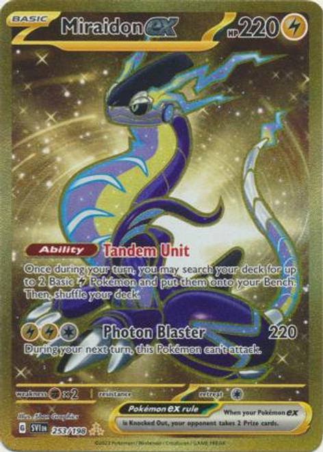 Gold Koraidon ex 254/198 SV1EN Scarlet & Violet Secret Rare Pokemon Card  NM/M