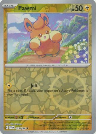 Scarlet & Violet (Base Set) 073/198 Pawmi (Reverse Holo)