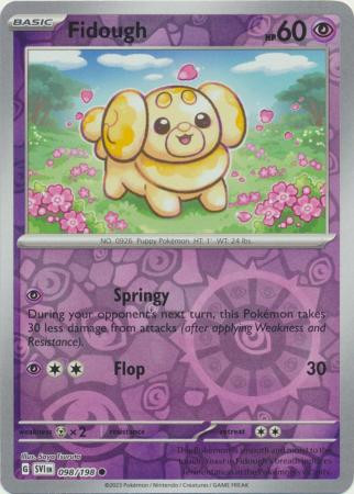 Scarlet & Violet (Base Set) 098/198 Fidough (Reverse Holo)