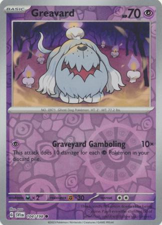 Scarlet & Violet (Base Set) 104/198 Greavard (Reverse Holo)