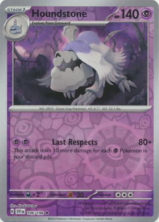 Scarlet & Violet (Base Set) 106/198 Houndstone (Reverse Holo)