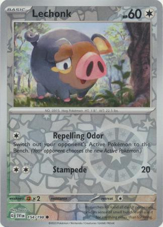 Scarlet & Violet (Base Set) 154/198 Lechonk (Reverse Holo)